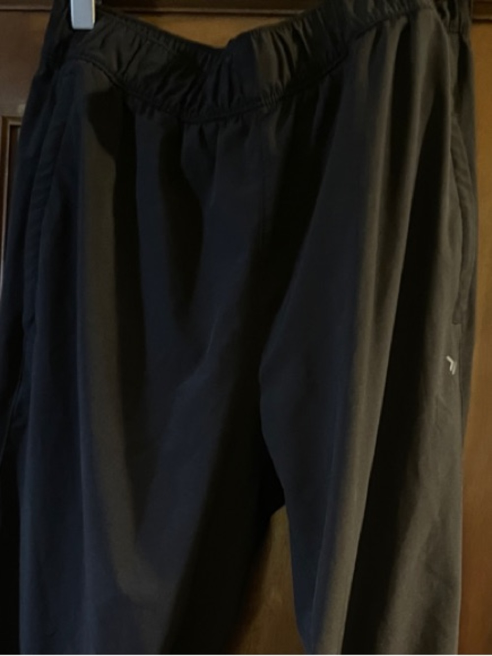 Old Navy Men's Black Elastic-Waist Jogger nylon wind-pants. 3 identical pairs.